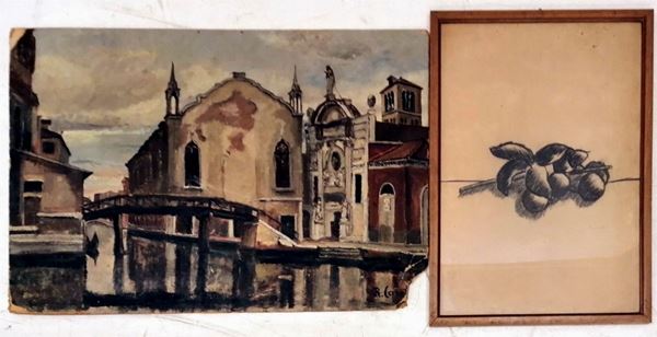 



Scuola del sec. XX  - Asta GIOIELLI, ARGENTI, ARREDI, OGGETTI D'ARTE E DIPINTI - Poggio Bracciolini Casa d'Aste