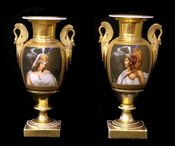 



Coppia di vasi, Francia, tardo Impero  - Asta GIOIELLI, ARGENTI, ARREDI, OGGETTI D'ARTE E DIPINTI - Poggio Bracciolini Casa d'Aste