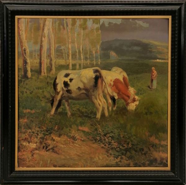 



Scuola italiana, inizi sec. XX  - Asta GIOIELLI, ARGENTI, ARREDI, OGGETTI D'ARTE E DIPINTI - Poggio Bracciolini Casa d'Aste