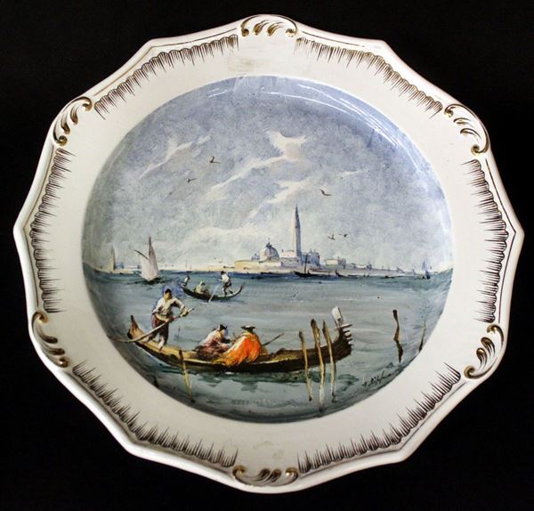 



Piatto in ceramica sec. XX