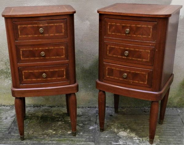 Coppia di comodini, in stile '700