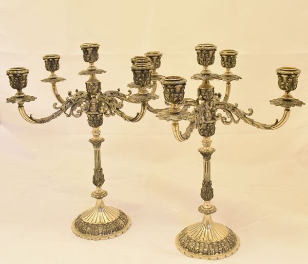 



COPPIA DI CANDELABRI , SEC.