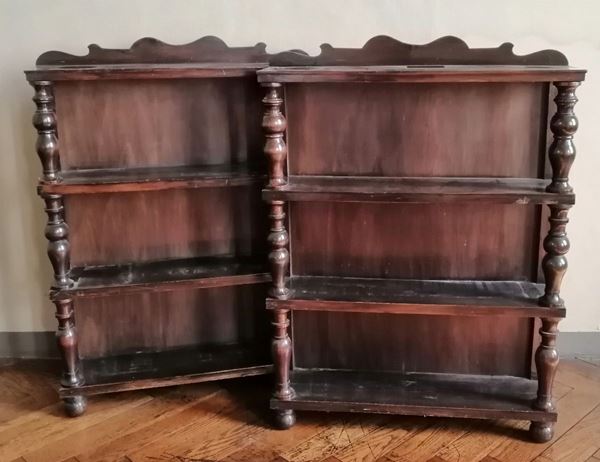 



Coppia di piccole librerie, sec. XIX
