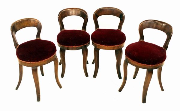 



Serie di quattro sedie, sec. XIX