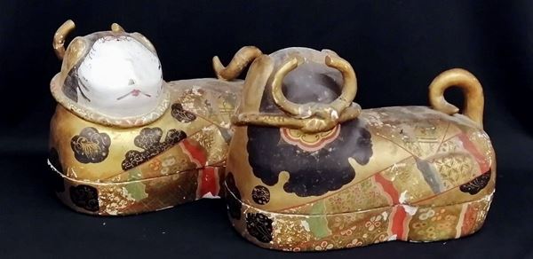 



Coppia di cani, arte orientale, sec. XIX  - Asta ARREDI, OGGETTI D'ARTE, GIOIELLI E ARGENTI - Poggio Bracciolini Casa d'Aste