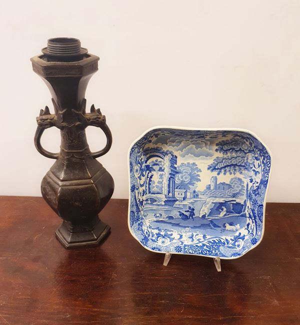 Lume da tavolo, arte orientale, sec. XX  - Asta MOBILI, ARREDI E OGGETTI D'ARTE - Poggio Bracciolini Casa d'Aste
