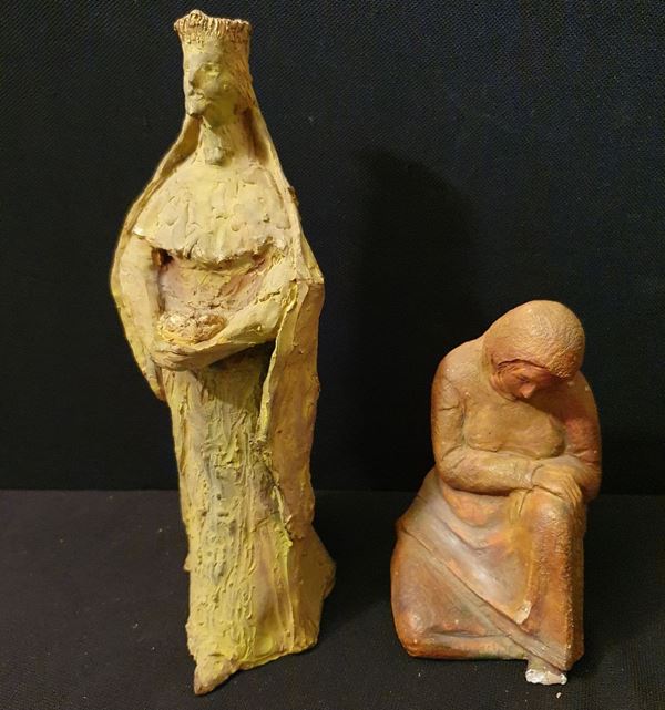 Due sculture, sec. XX