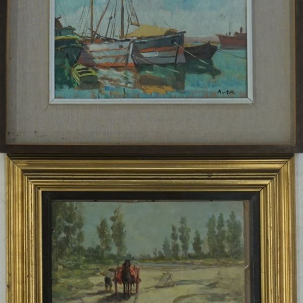 Scuola italiana del sec. XX  - Asta L'ARTE DELLA PITTURA, DEL DISEGNO E DELLA STAMPA: OPERE DAL XVII AL XX SECOLO - Poggio Bracciolini Casa d'Aste