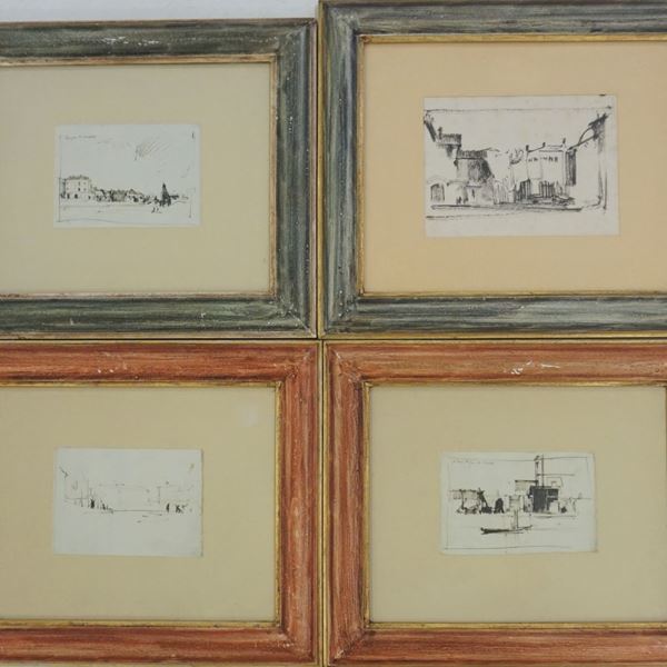 Scuola italiana del sec. XX  - Asta L'ARTE DELLA PITTURA, DEL DISEGNO E DELLA STAMPA: OPERE DAL XVII AL XX SECOLO - Poggio Bracciolini Casa d'Aste