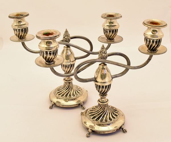 



COPPIA DI CANDELABRI , SEC. XX
