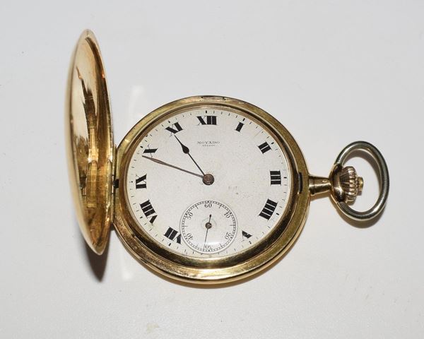 



OROLOGIO DA TASCA&nbsp; SAVONETTE, MOVADO IN ORO 18KT