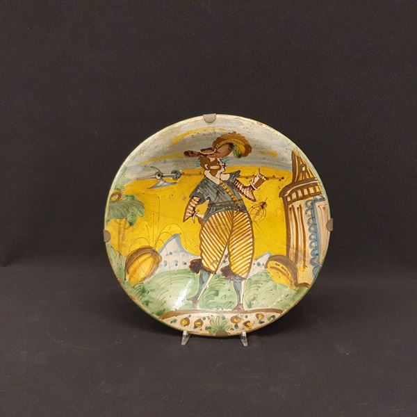 



Piatto, Arlecchino, Montelupo, secolo XVII