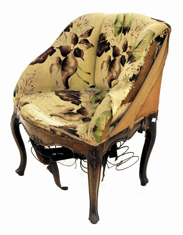 



Poltroncina a pozzetto, Veneto, sec. XVIII