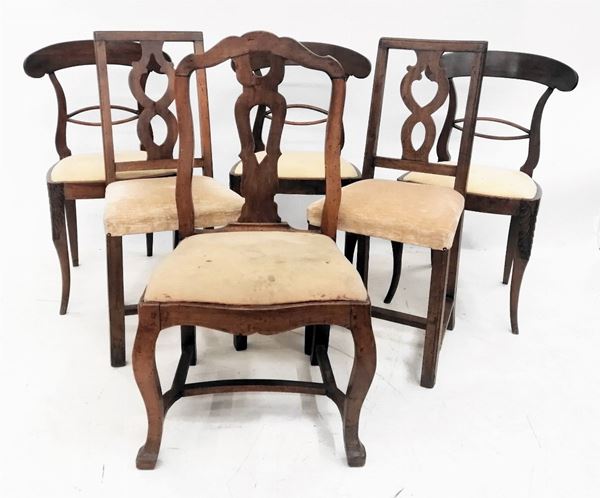 



Sei sedie, sec. XIX   - Asta ANTIQUARIATO, COLLECTIBLES, GIOIELLI - Poggio Bracciolini Casa d'Aste