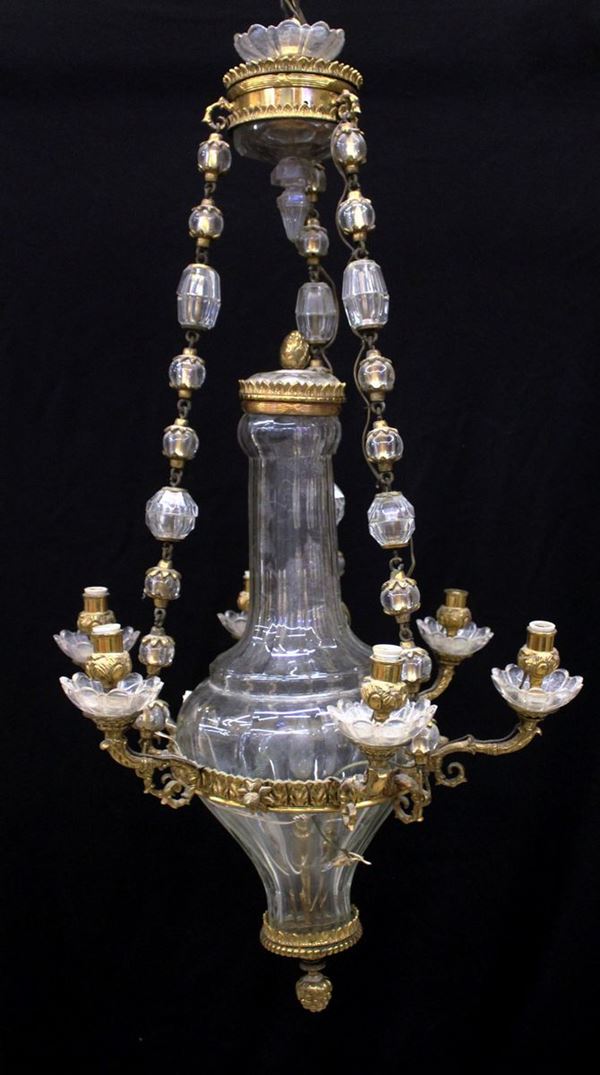 



Lampadario a sospensione, sec. XX  - Asta COLLECTIBLES, Mobili, Arredi e Dipinti dal secolo XVI al XX - Poggio Bracciolini Casa d'Aste