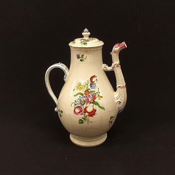 Caffettiera, Ginori, secolo XVIII  - Asta MOBILI, ARREDI E OGGETTI D'ARTE - Poggio Bracciolini Casa d'Aste