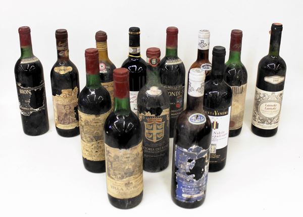Tredici bottiglie da collezione   - Asta COLLECTIBLES, Mobili, Arredi e Dipinti dal secolo XVI al XX - Poggio Bracciolini Casa d'Aste