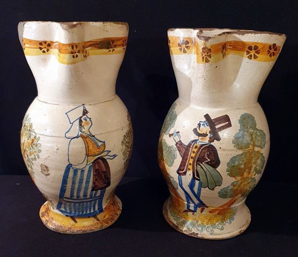 



Coppia di brocche, Italia meridionale, sec. XVIII