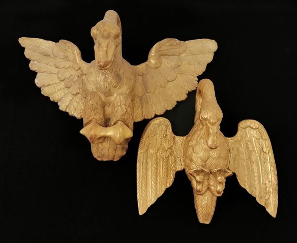 



Due decorazioni, Impero, in legno dorato e intagliato,   - Asta ARREDI, OGGETTI D'ARTE, GIOIELLI E ARGENTI - Poggio Bracciolini Casa d'Aste