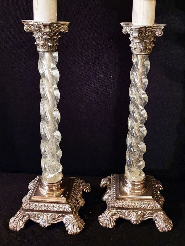 



Coppia di lumi da tavolo, sec. XX  - Asta ARREDI, OGGETTI D'ARTE, GIOIELLI E ARGENTI - Poggio Bracciolini Casa d'Aste