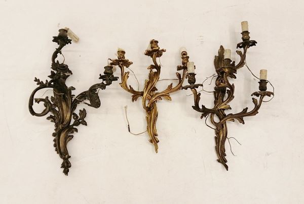 



Tre appliques, sec. XX