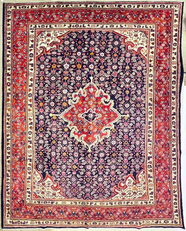 Tappeto persiano Mahal di vecchia manifattura   - Asta MOBILI, ARREDI E OGGETTI D'ARTE - Poggio Bracciolini Casa d'Aste