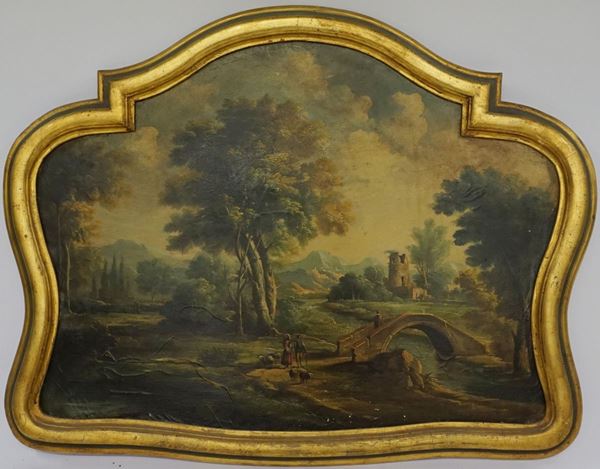 Sovrapporta, sec. XX  - Asta DIPINTI, DISEGNI E STAMPE DAL XVII AL XX SECOLO - Poggio Bracciolini Casa d'Aste