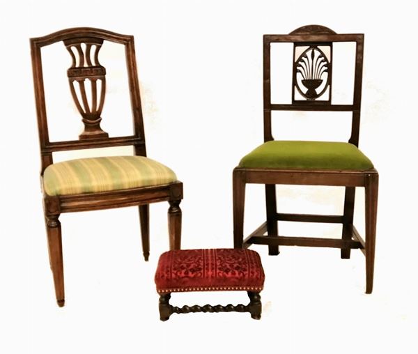 



Due sedie, secc. XVIII e XIX  - Asta ARREDI, OGGETTI D'ARTE, GIOIELLI E ARGENTI - Poggio Bracciolini Casa d'Aste