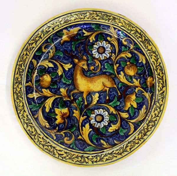 



Grande piatto da parata, Caltagirone, sec. XIX