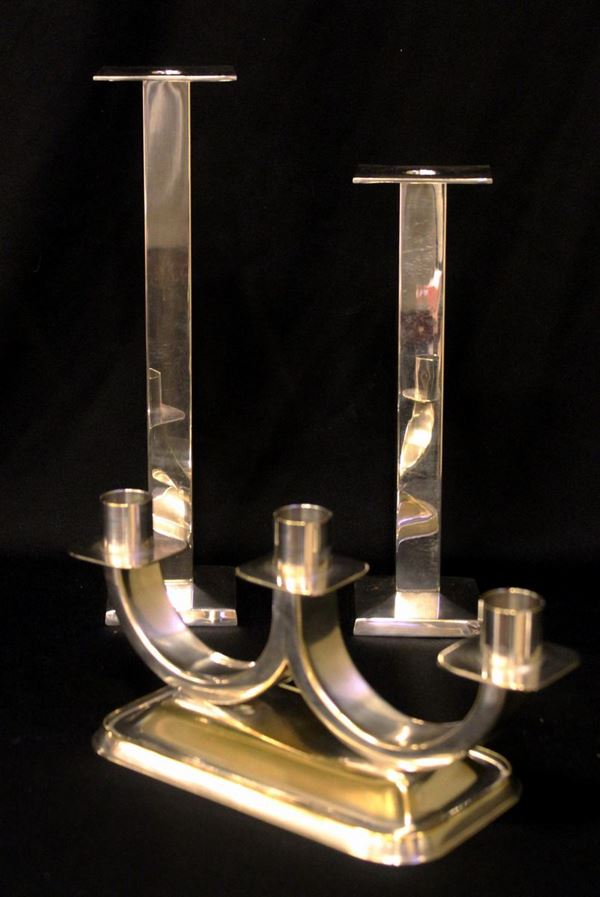 



Due candelieri e un candelabro a tre fiamme, Austria, sec. XX