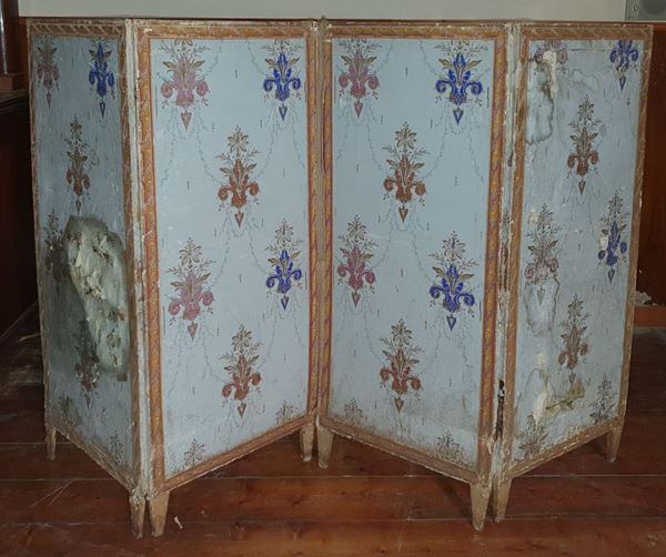 Paravento, sec. XIX  - Asta COLLECTIBLES, Mobili, Arredi e Dipinti dal secolo XVI al XX - Poggio Bracciolini Casa d'Aste