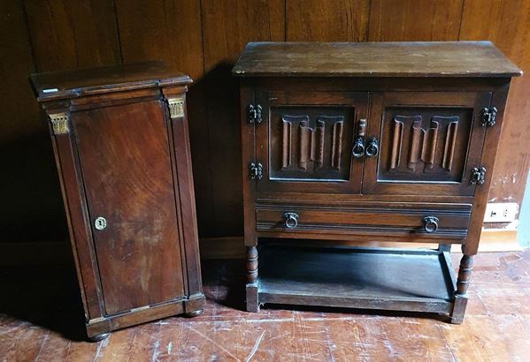 Comodino, Tardo Impero  - Asta COLLECTIBLES, Mobili, Arredi e Dipinti dal secolo XVI al XX - Poggio Bracciolini Casa d'Aste
