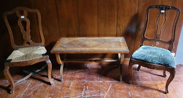 Due sedie, sec. XVIII  - Asta COLLECTIBLES, Mobili, Arredi e Dipinti dal secolo XVI al XX - Poggio Bracciolini Casa d'Aste