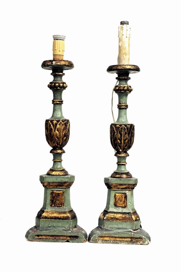 



Coppia di candelieri, sec. XVIII  - Asta ARREDI, OGGETTI D'ARTE, GIOIELLI E ARGENTI - Poggio Bracciolini Casa d'Aste