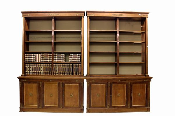 



Coppia di librerie, in stile Impero