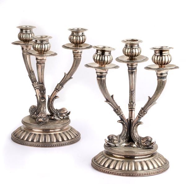 



COPPIA DI CANDELABRI, SEC. XX