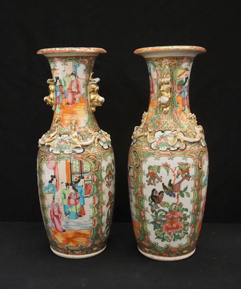 Coppia di vasi, Cina, sec. XX