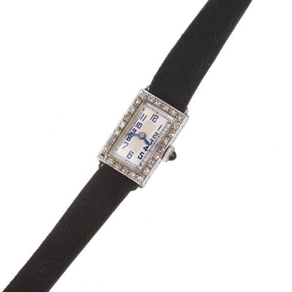 



OROLOGIO DA DONNA IN PLATINO CON DIAMANTI