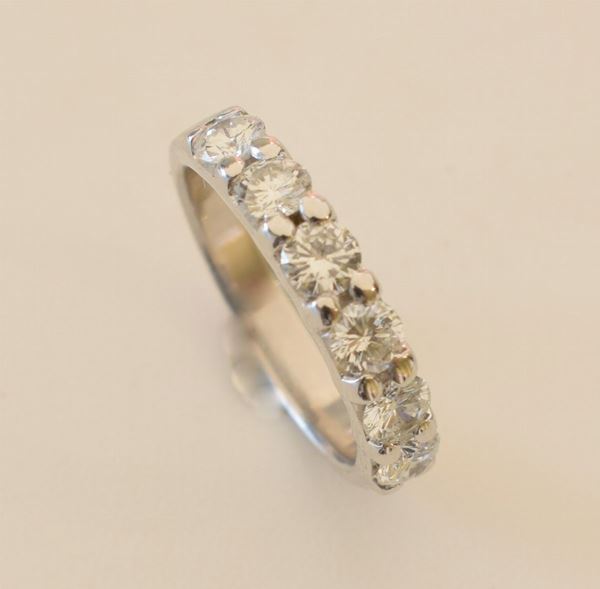 



ANELLO VERETTA IN ORO BIANCO 18KT E DIAMANTI