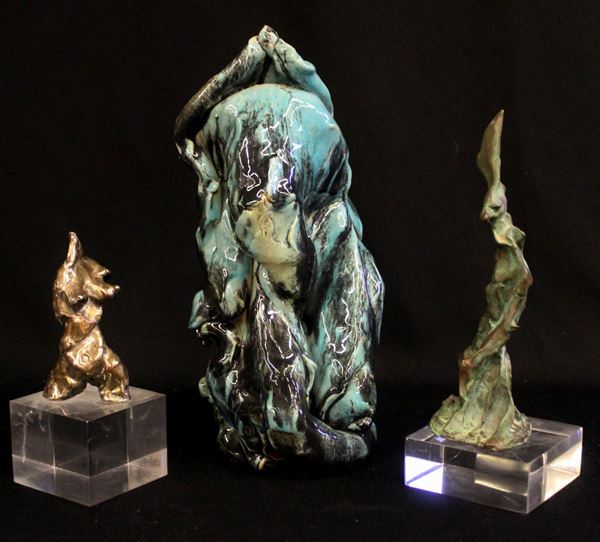 



Tre sculture astratte, sec. XX