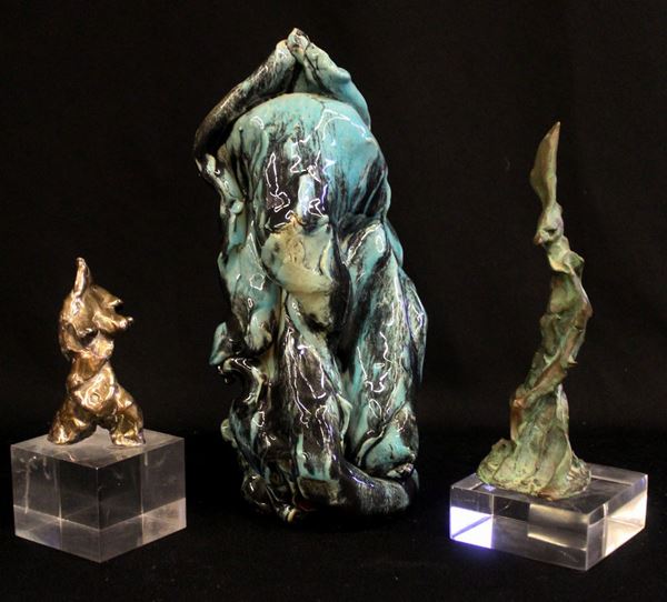 



Tre sculture astratte, sec. XX