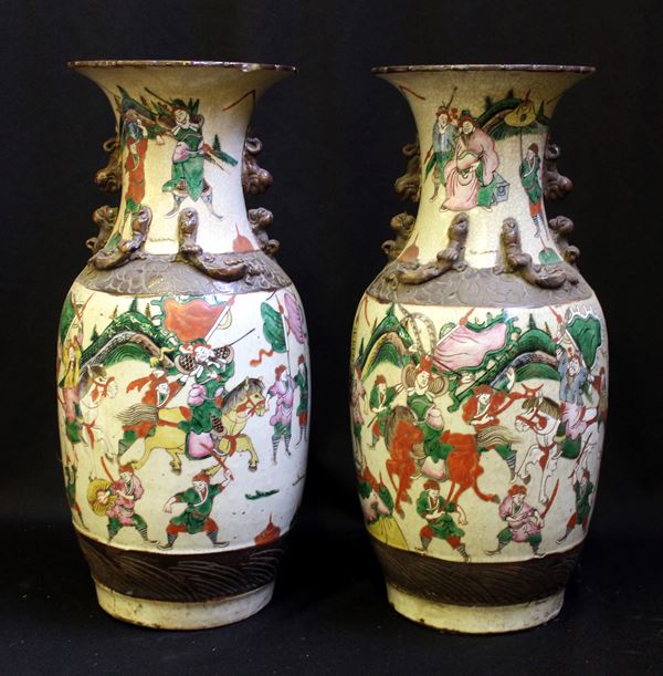 



Coppia di vasi, arte orientale, sec. XX