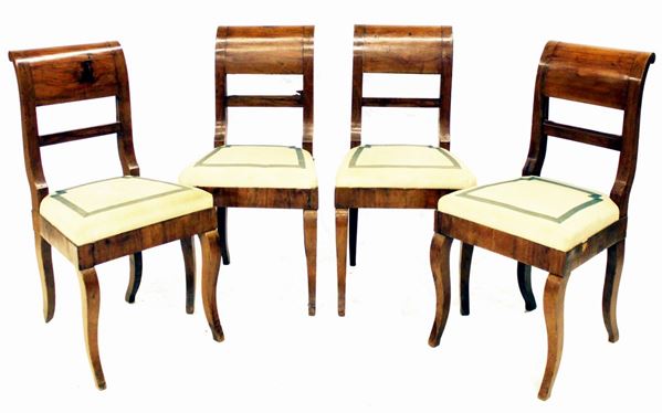 



Quattro sedie, sec. XIX  - Asta ARREDI, OGGETTI D'ARTE, GIOIELLI E ARGENTI - Poggio Bracciolini Casa d'Aste