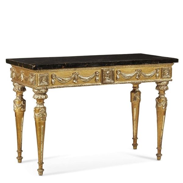 Consolle, Roma, sec. XVIII  - Asta COLLECTIBLES, Mobili, Arredi e Dipinti dal secolo XVI al XX - Poggio Bracciolini Casa d'Aste