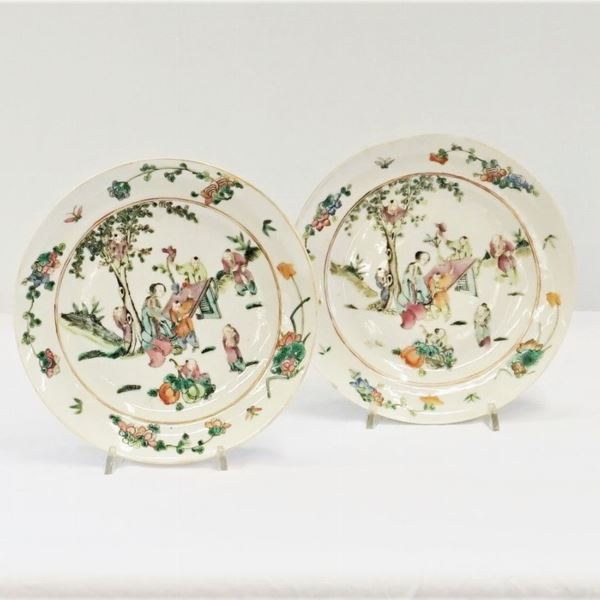 



Coppia di piatti, Cina, fine sec. XIX