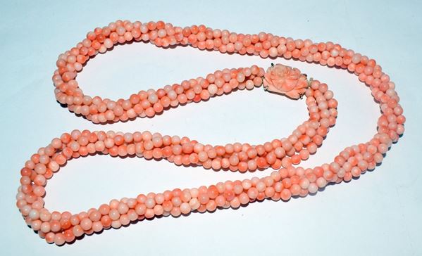 



COLLANA TORCHON IN&nbsp; CORALLO