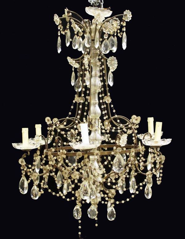 



Lampadario, sec. XIX-XX  - Asta COLLECTIBLES, Mobili, Arredi e Dipinti dal secolo XVI al XX - Poggio Bracciolini Casa d'Aste