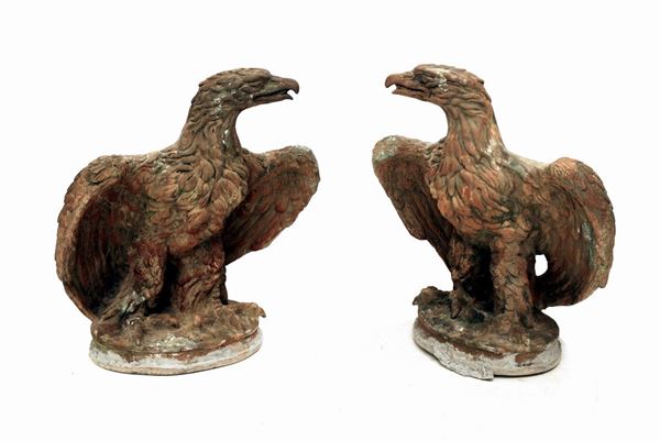 Coppia di aquile, sec. XX