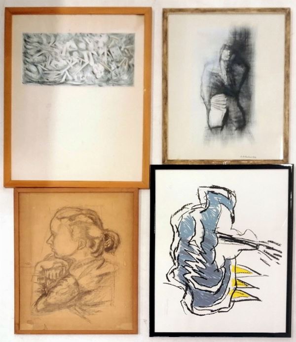 Scuola del sec. XX  - Asta COLLECTIBLES, Mobili, Arredi e Dipinti dal secolo XVI al XX - Poggio Bracciolini Casa d'Aste