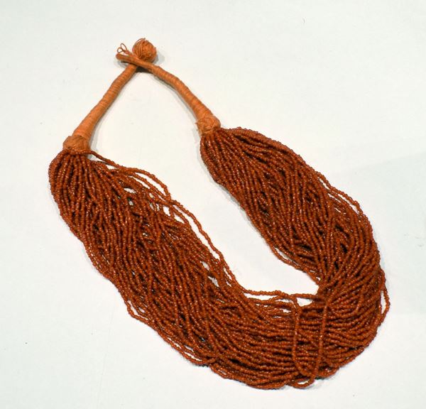 COLLANA GIROCOLLO TORCHON IN CORALLO